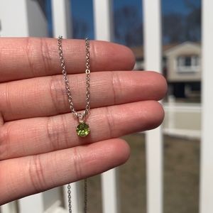 green layering necklace